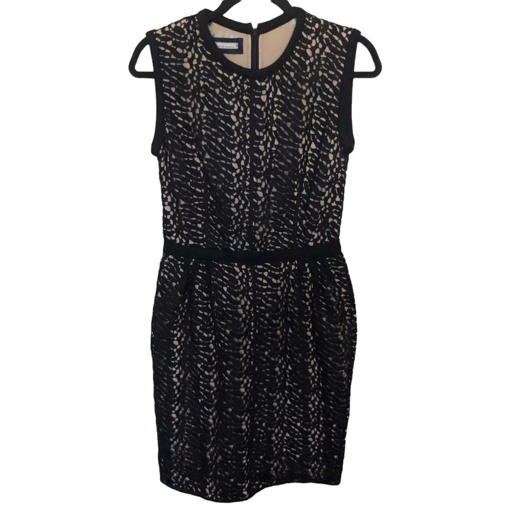 Aquilano Rimondi wool blend lace midi pencil dress